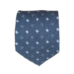 ZANOLINI Gray Geometric Silk Tie ITALY 60"/ 3.7" EC